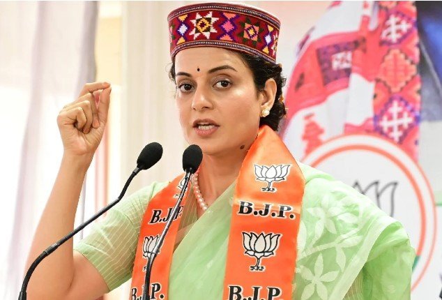 Kangana Ranaut Nation, a candidate for the BJP, says, "I bow in respect before our PM Narendra Modi."