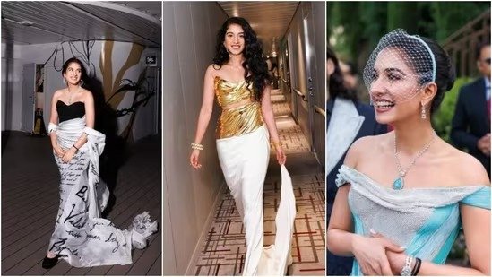 Radhika Merchant's Exquisite Haute Couture Gown at Pre-Wedding Festivities with Anant Ambani Captivates the Internet