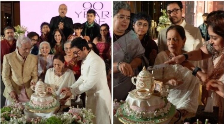 Inside the lavish 90th birthday celebration for Aamir Khan's mother, Zeenat