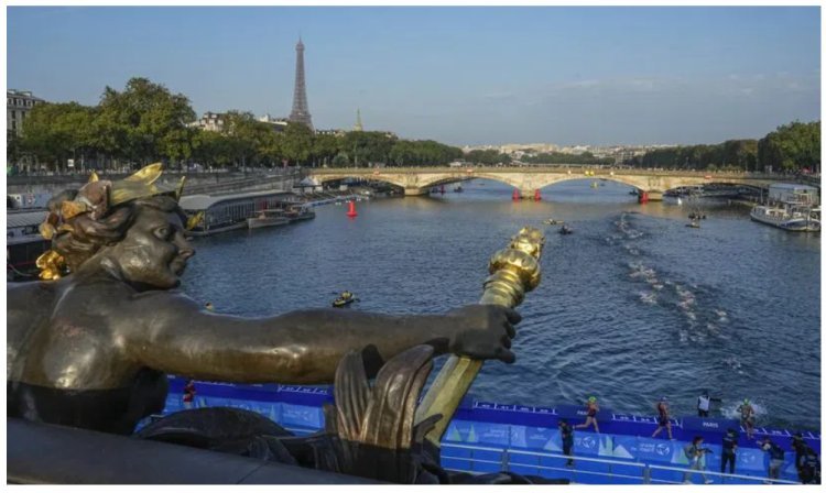 Two months before the Olympics, Paris' Seine River shows high E. coli levels.