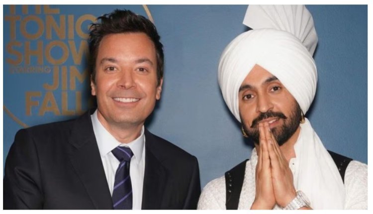 On Jimmy Fallon's show, Diljit Dosanjh's 1.2-cr watch and desi ensemble steal the show.