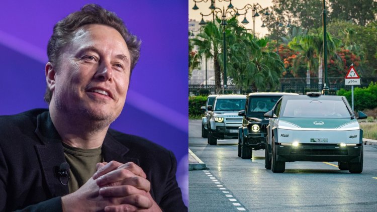 Dubai Police's collection of supercars now includes a Tesla Cybertruck. Elon Musk responds
